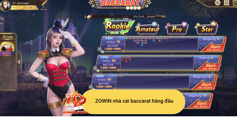 Nhà cái baccarat trực tuyến ZOWIN